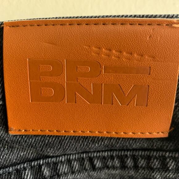 Princess Polly Black High Waist Straight Leg Denim Jeans Size 6 - Picture 11 of 11